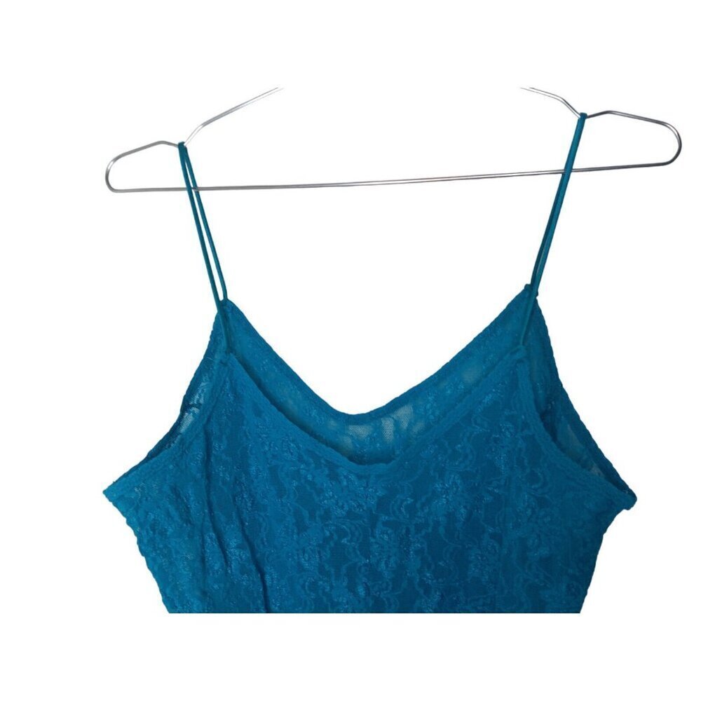 Vintage Victoria’s Secret Gold Label Blue Lace Dress M Floral USA Y2K - Picture 4 of 12